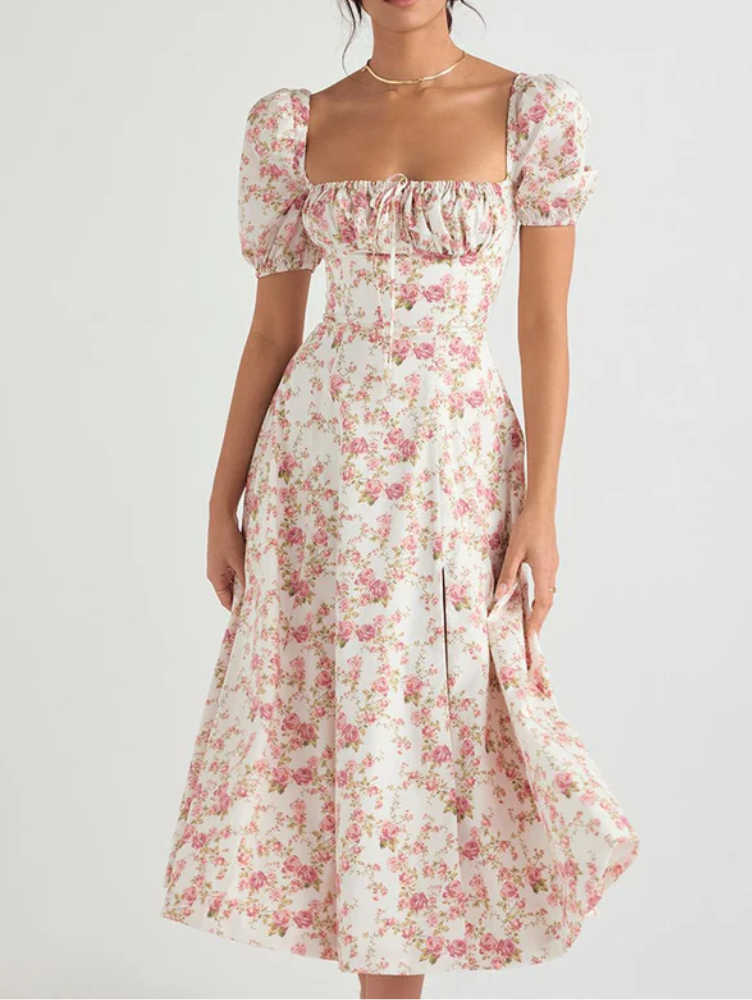 Vestido floral clásico