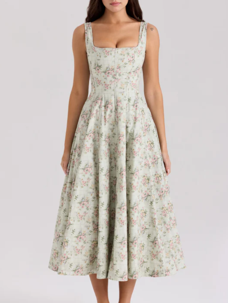 Vestido clásico en forma de V