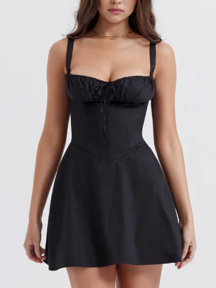 Vestidos cortos con corsé