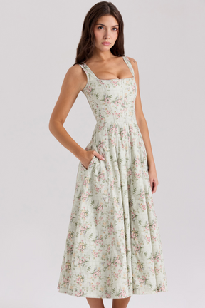 Vestido clásico en forma de V
