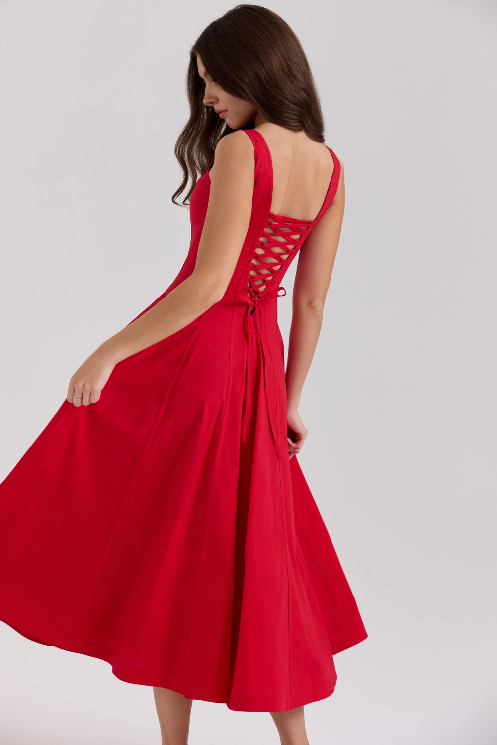 Vestido clásico en forma de V