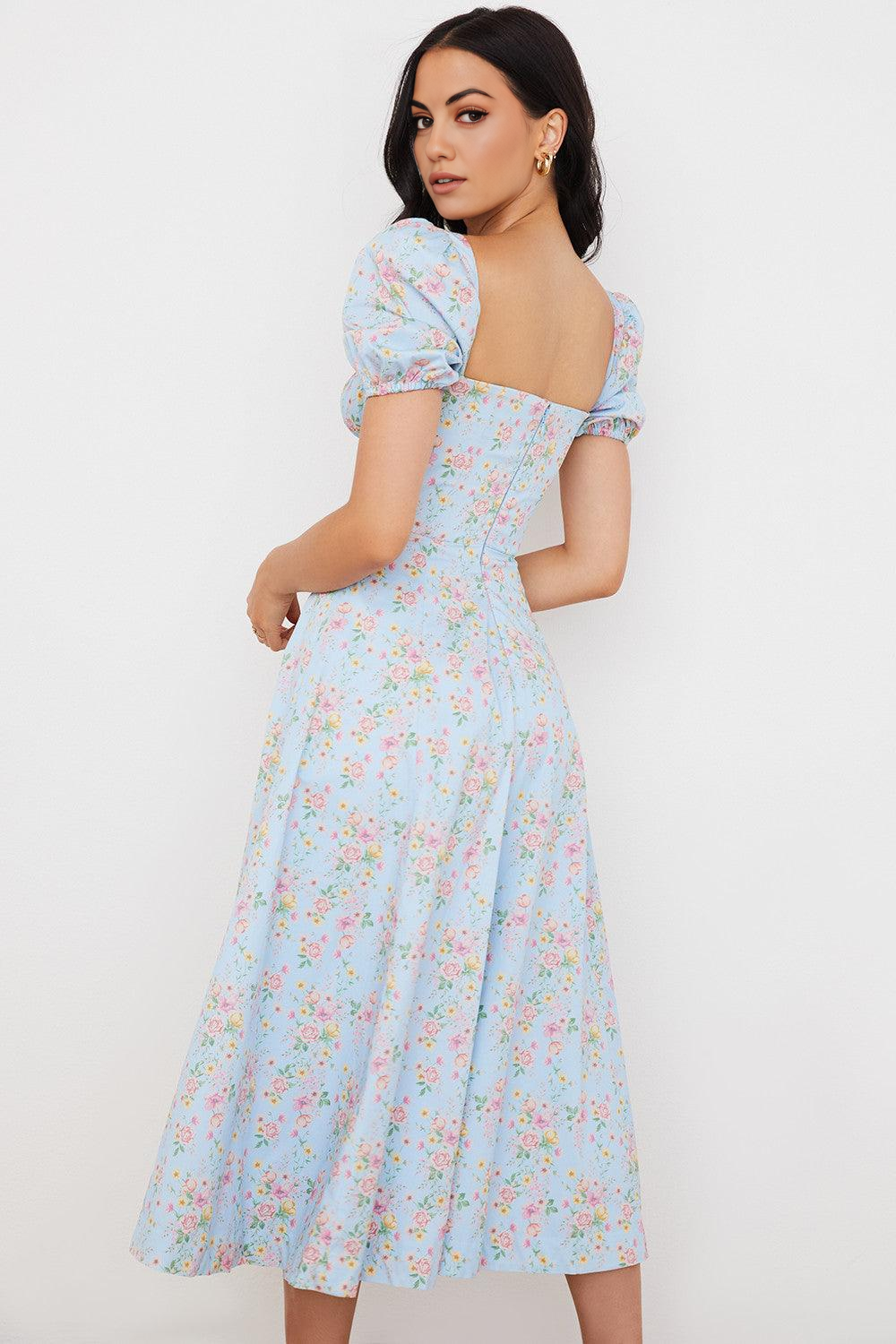 Vestido floral clásico